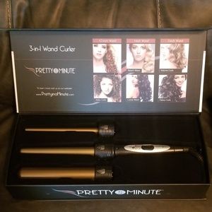 Pretty in a Minute Professional 3 in 1 Wand Curler